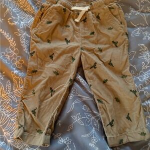 JCrew Corduroy Pants with Dinosaur Critter Print